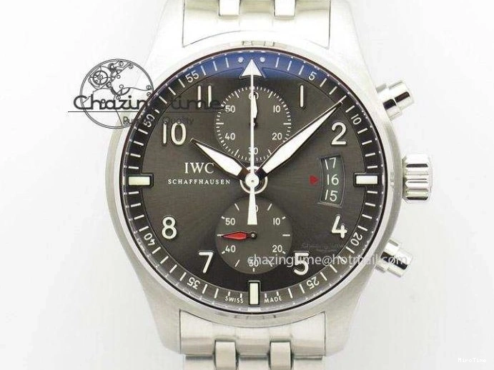 MIROTIME 0813 GoAnywhere Aquatimer SS IW356802 ZZF 1:1 Best Edition Black Dial on Black Rubber Strap MIYOTA 7128